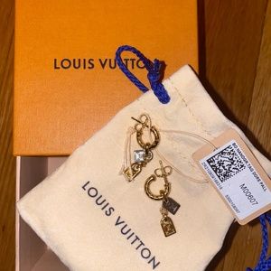 Louis Vuitton nanogram earrings
